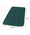 Tappeto Tappetino In Tessuto Per Arredo Bagno Casa 45 X 75 Cm Colore Verde 69990