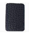 Tappeto Tappetino In Tessuto Per Bagno Arredo 45x75 Cm Effetto Sassi Nero 69770