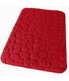 Tappeto Tappetino In Tessuto Per Bagno Arredo 45x75 Cm Effetto Sassi Rosso 69935