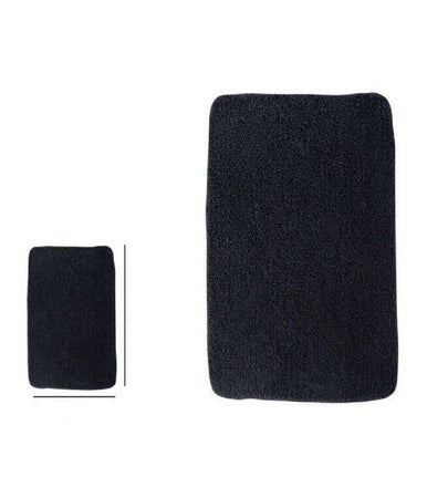 Tappeto Tappetino In Tessuto Per Bagno Casa Arredo Accessorio Colore Nero 69782
