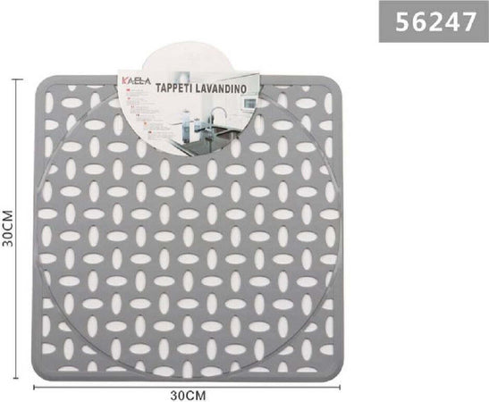 Tappeto Tappetino Lavello Lavandino Quadrato Cucina 30x30cm Grigio Chiaro 56247 Casa e cucina/Tessili per la casa/Tappeti e tappetini/Tappeti Trade Shop italia - Napoli, Commerciovirtuoso.it