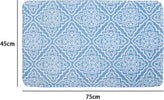 Tappeto Tappetino Per Arredo Da Bagno 45 X 75 Cm Azzurro Con Maioliche 87032 Casa e cucina/Bagno/Accessori per il bagno/Accessori per la doccia/Tappetini Trade Shop italia - Napoli, Commerciovirtuoso.it