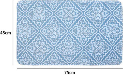 Tappeto Tappetino Per Arredo Da Bagno 45 X 75 Cm Azzurro Con Maioliche 87032 Casa e cucina/Bagno/Accessori per il bagno/Accessori per la doccia/Tappetini Trade Shop italia - Napoli, Commerciovirtuoso.it