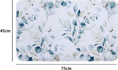 Tappeto Tappetino Per Arredo Da Bagno 45 X 75 Cm Con Fantasia Fiori Foglie 87060 Casa e cucina/Bagno/Accessori per il bagno/Accessori per la doccia/Tappetini Trade Shop italia - Napoli, Commerciovirtuoso.it
