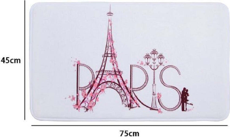 Tappeto Tappetino Per Arredo Da Bagno 45 X 75cm Con Fantasia Scritta Paris 87046 Casa e cucina/Bagno/Accessori per il bagno/Accessori per la doccia/Tappetini Trade Shop italia - Napoli, Commerciovirtuoso.it