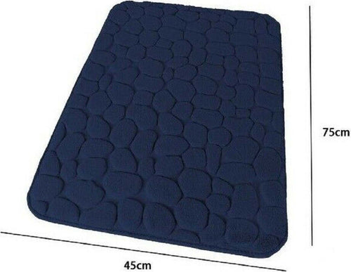 Tappeto Tappetino Per Bagno Arredo 45 X 75 Cm Effetto Sassi Blu In Tessuto 69894 Casa, arredamento e bricolage > Arredamento > Tappeti Trade Shop italia - Napoli, Commerciovirtuoso.it