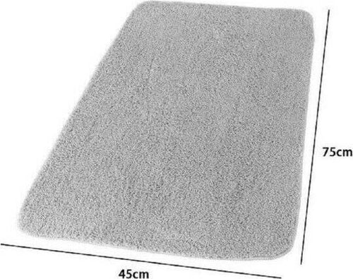Tappeto-Tappetino-Per-Bagno-Arredo-Casa-45-X-75cm-Colore-Grigio-In-Tessuto-69864