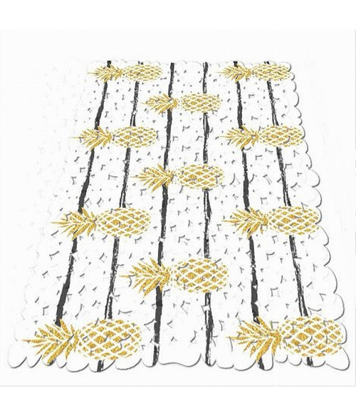 Tappeto Tappetino Per Vasca Bagno Doccia 28 X 69 Cm Antiscivolo Con Ananas 69921