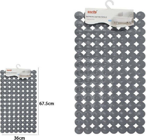 Tappeto Tappetino Pvc Antiscivolo Per Vasca Bagno Doccia 67.5x36 Cm Grigia 59612 Casa, arredamento e bricolage > Accessori Bagno > Tappeti Doccia Trade Shop italia - Napoli, Commerciovirtuoso.it
