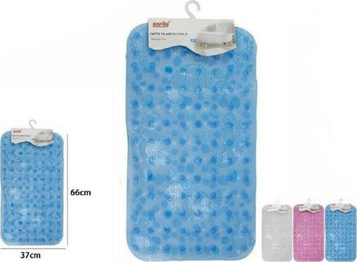 Tappeto-Tappetino-Pvc-Antiscivolo-Vasca-Bagno-Doccia-66x37cm-59629-Sassi-Impronte