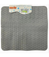 Tappeto Tappetino Pvc Antiscivolo Vasca Bagno Doccia Quadro Grigio 50x50cm 59318