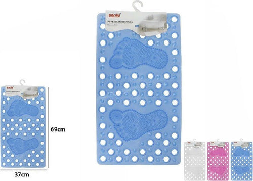 Tappeto Tappetino Pvc Impronte Piedi Antiscivolo Vasca Bagno Doccia 59628 69x37cm Casa, arredamento e bricolage > Accessori Bagno > Tappeti Doccia Trade Shop italia - Napoli, Commerciovirtuoso.it