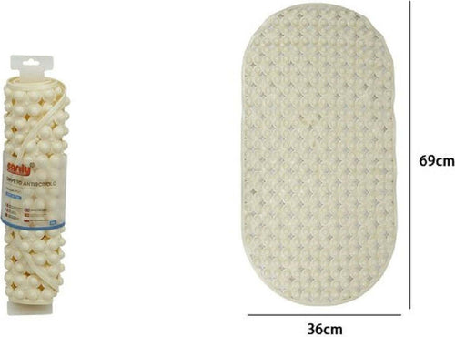 Tappeto Tappetino Pvc Ovale Antiscivolo Vasca Bagno Doccia 69 X 36cm 79747 Beige Casa, arredamento e bricolage > Accessori Bagno > Tappeti Doccia Trade Shop italia - Napoli, Commerciovirtuoso.it