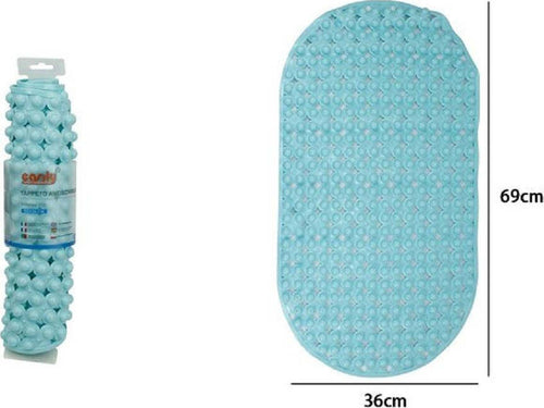 Tappeto Tappetino Pvc Ovale Antiscivolo Vasca Bagno Doccia 69x36cm 79748 Azzurro Casa, arredamento e bricolage > Accessori Bagno > Tappeti Doccia Trade Shop italia - Napoli, Commerciovirtuoso.it