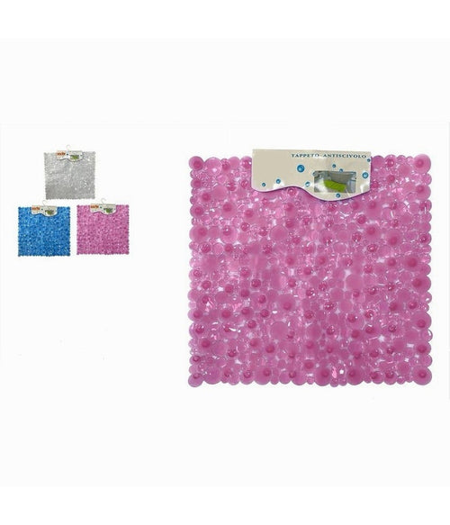 Tappeto Tappetino Quadrato Antiscivolo Per Vasca Da Bagno Doccia 50 X 50cm 59322
