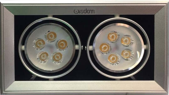 Faretto Led Ad Incasso Wisdom Per Ambienti Commerciali Da 2x5w Orientabili Illuminazione/Illuminazione per interni/Lampadari lampade a sospensione e plafoniere/Faretti da soffitto Trade Shop italia - Napoli, Commerciovirtuoso.it