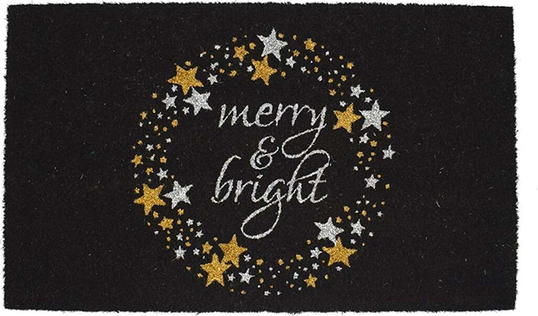 Tappeto zerbino con glitter oro decorazione natalizia 45 x 75 cm Casa e cucina/Tessili per la casa/Tappeti e tappetini/Tappeti Runner MagiediNatale.it - Altamura, Commerciovirtuoso.it