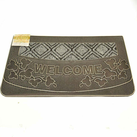 Tappeto Zerbino Welcome Piante 45x75cm In Gomma E Fibra Cocco 4 Colori Ingresso Casa, arredamento e bricolage > Arredamento > Tappeti Trade Shop italia - Napoli, Commerciovirtuoso.it