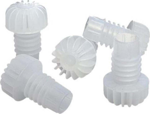 Tappi a fungo in plastica con 5 alette per bottiglie spumante e vino frizzante Casa e cucina/Produzione di birra e vino artigianali/Produzione di vino/Tappi in sughero La Zappa - Altamura, Commerciovirtuoso.it