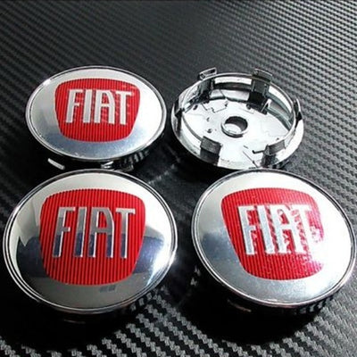 Fiat Coprimozzo 60mm SET 4 Tappi Borchie Compatibili Cerchi in Lega Tipo Panda Punto Bravo doblò