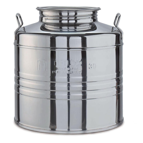Contenitore in acciaio inox AISI 304 Made in Italy per olio d'oliva