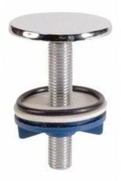 Tappo copriforo cromato in ottone, diametro 50