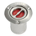 Tappo inox imbarco Fuel 80 mm dritto