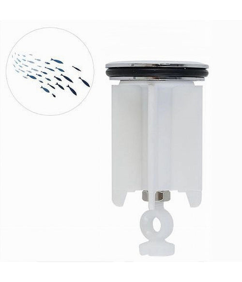 Tappo Lavandino Bagno Lavabo Bidet Universale 40 Mm Con Motivo Pesciolini 87271