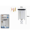 Tappo Lavandino Bagno Lavabo Bidet Universale 40mm Con Motivo Piume Bianco 87274