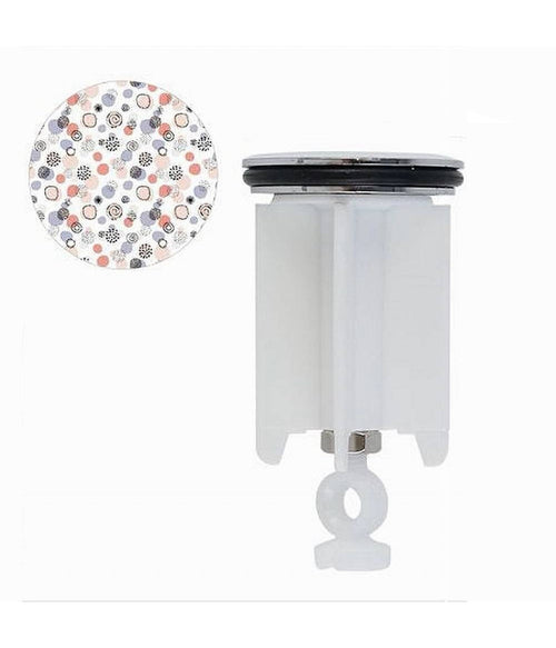 Tappo Lavandino Bagno Lavabo Bidet Universale 40mm Con Motivo Sfere Astratte 87278