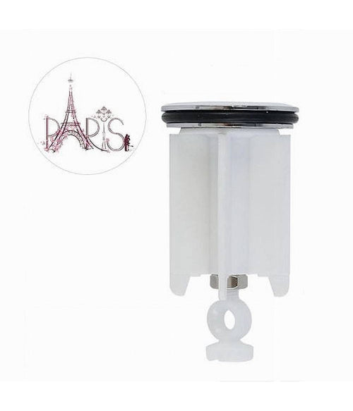 Tappo Lavandino Bagno Lavabo Bidet Universale 40mm Motivo Con Scritta Paris 87276