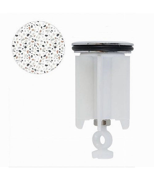 Tappo Lavandino Bagno Lavabo Universale 40 Mm Motivo Graniglia Multicolore 87275