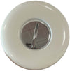 Tappo ottone bianco con vite e rosone, da 1/2