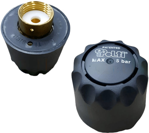 Tappo Polti Vaporella Q092 Valvola 1/2 Femmina Completo di Guarnizione per Caldaia Ferro da Stiro