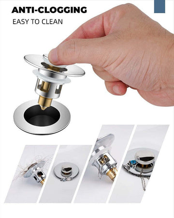 Tappo Pop Up Per Piletta Lavandino Bidet Lavabo Bagno Filtro Valvola Click Clack Fai da te/Attrezzature per cucine e bagni/Attrezzature per bagni/Rubinetti per docce e vasche da bagno e parti/Parti per rubinetti/Troppopieno Trade Shop italia - Napoli, Commerciovirtuoso.it