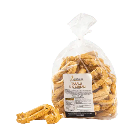Taralli Pugliesi 10 Cereali da 400 g. - Pugghia