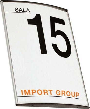 Targa da parete Arkos - 10x10 cm - profilo silver - Studio T Cancelleria e prodotti per ufficio/Archivio ufficio e accessori per scrivania/Lavagne e bacheche/Bacheche messaggi e insegne Eurocartuccia - Pavullo, Commerciovirtuoso.it