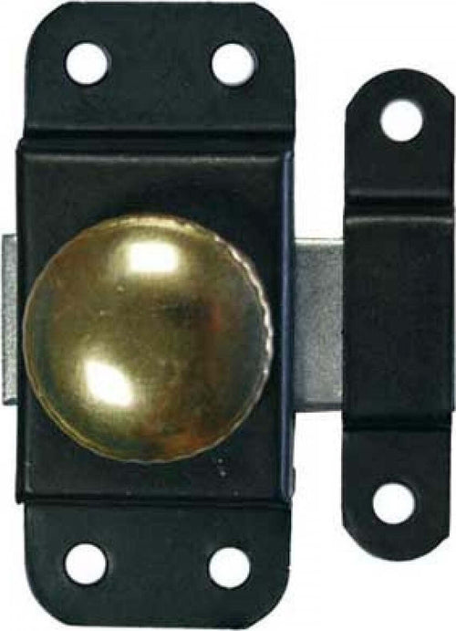 TARGETTES-PER-MOBILI-30MM-CON-CONTROPIASTRA---IN-ACCIAIO-VERNICIATO-COLORE-NERO---POMOLO-OTTONATO