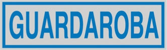 Targhetta adesiva - GUARDAROBA - 165x50 mm - Cartelli Segnalatori [multipack] 10 pezzi Fai da te/Ferramenta/Numeri civici targhe e cartelli/Targhe per il nome Eurocartuccia - Pavullo, Commerciovirtuoso.it