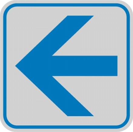 Targhetta adesiva - pittogramma Freccia - 82x82 mm - Cartelli Segnalatori [multipack] 10 pezzi Fai da te/Ferramenta/Numeri civici targhe e cartelli/Targhe per il nome Eurocartuccia - Pavullo, Commerciovirtuoso.it