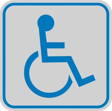 Targhetta adesiva - pittogramma Toilette disabili - 82x82 mm - Cartelli Segnalatori [multipack] 10 pezzi Fai da te/Ferramenta/Numeri civici targhe e cartelli/Targhe per il nome Eurocartuccia - Pavullo, Commerciovirtuoso.it