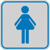 Targhetta adesiva - pittogramma Toilette donna - 82x82 mm - Cartelli Segnalatori [multipack] 10 pezzi Fai da te/Ferramenta/Numeri civici targhe e cartelli/Targhe per il nome Eurocartuccia - Pavullo, Commerciovirtuoso.it