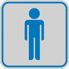 Targhetta adesiva - pittogramma Toilette uomo - 82x82 mm - Cartelli Segnalatori [multipack] 10 pezzi Fai da te/Ferramenta/Numeri civici targhe e cartelli/Targhe per il nome Eurocartuccia - Pavullo, Commerciovirtuoso.it