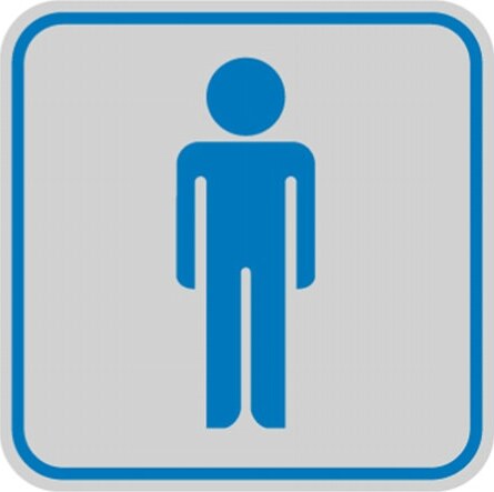 Targhetta adesiva - pittogramma Toilette uomo - 82x82 mm - Cartelli Segnalatori [multipack] 10 pezzi Fai da te/Ferramenta/Numeri civici targhe e cartelli/Targhe per il nome Eurocartuccia - Pavullo, Commerciovirtuoso.it