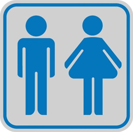 Targhetta adesiva - pittogramma Toilette uomo-donna - 82x82 mm - Cartelli Segnalatori [multipack] 10 pezzi Fai da te/Ferramenta/Numeri civici targhe e cartelli/Targhe per il nome Eurocartuccia - Pavullo, Commerciovirtuoso.it