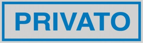 Targhetta adesiva - PRIVATO - 165x50 mm - Cartelli Segnalatori [multipack] 10 pezzi Fai da te/Ferramenta/Numeri civici targhe e cartelli/Targhe per il nome Eurocartuccia - Pavullo, Commerciovirtuoso.it