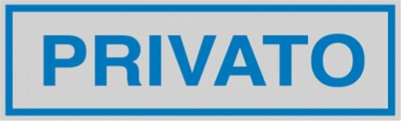 Targhetta adesiva - PRIVATO - 165x50 mm - Cartelli Segnalatori [multipack] 10 pezzi Fai da te/Ferramenta/Numeri civici targhe e cartelli/Targhe per il nome Eurocartuccia - Pavullo, Commerciovirtuoso.it