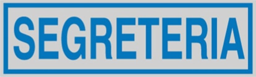 Targhetta adesiva - SEGRETERIA - 165x50 mm - Cartelli Segnalatori [multipack] 10 pezzi Fai da te/Ferramenta/Numeri civici targhe e cartelli/Targhe per il nome Eurocartuccia - Pavullo, Commerciovirtuoso.it