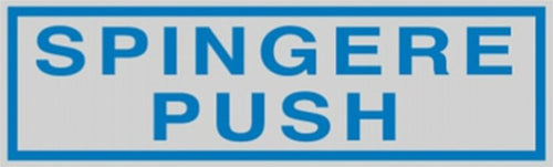 Targhetta adesiva - SPINGERE PUSH - 165x50 mm - Cartelli Segnalatori [multipack] 10 pezzi Fai da te/Ferramenta/Numeri civici targhe e cartelli/Targhe per il nome Eurocartuccia - Pavullo, Commerciovirtuoso.it