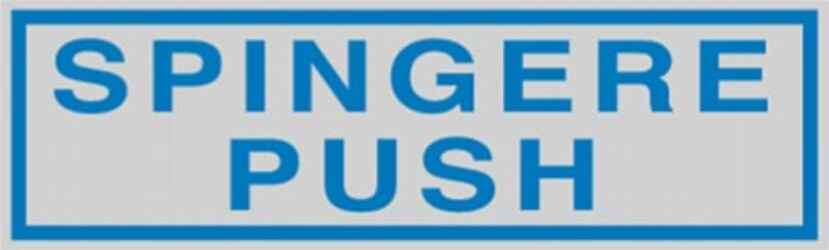 Targhetta adesiva - SPINGERE PUSH - 165x50 mm - Cartelli Segnalatori [multipack] 10 pezzi Fai da te/Ferramenta/Numeri civici targhe e cartelli/Targhe per il nome Eurocartuccia - Pavullo, Commerciovirtuoso.it